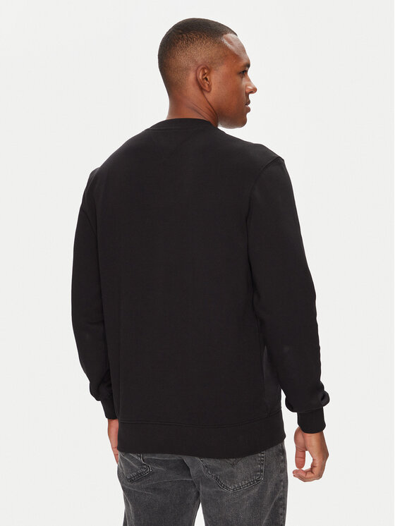 Tommy Hilfiger Tommy Hilfiger Суитшърт Stacked MW0MW39376 Черен Regular Fit
