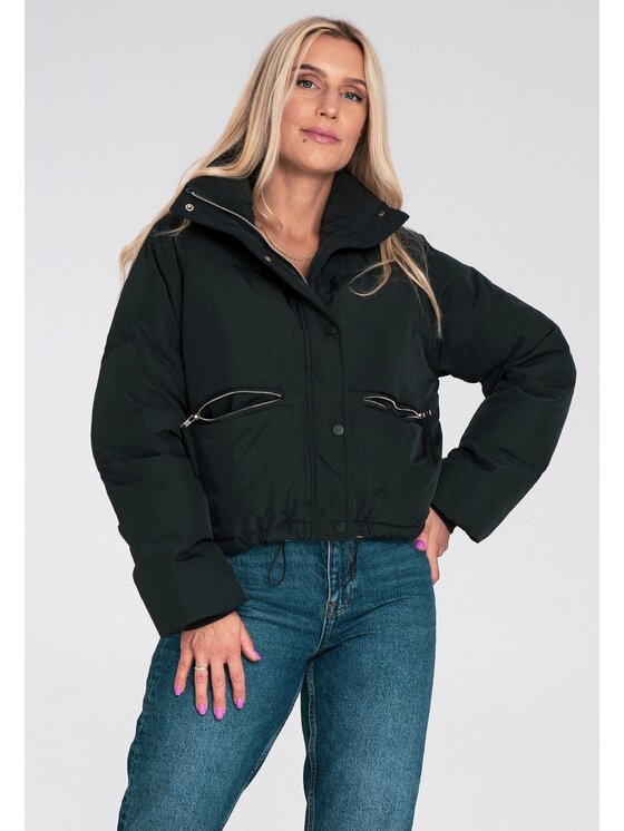 FIGL FIGL Vatovaná bunda M1227 Černá Regular Fit