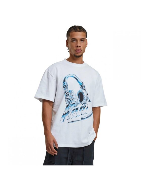 Karl Kani Karl Kani T-shirt HEADPHONE PRINT T-SHIRT Bianco Regular Fit
