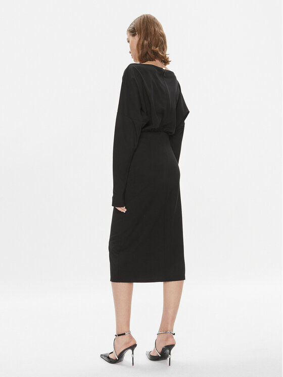 PINKO Pinko Haljina za svaki dan Bolt 102291 A1CT Crna Regular Fit