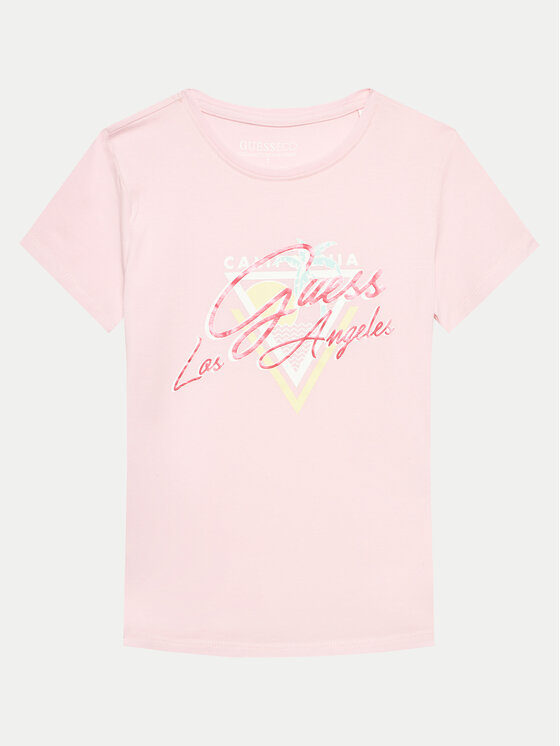 Guess Tričko J4GI23 K6YW4 Ružová Regular Fit