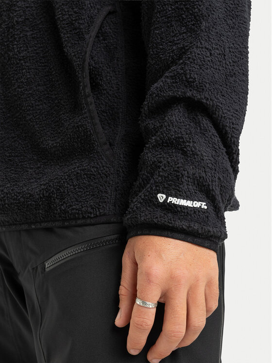 Quiksilver Quiksilver Fleecová mikina Warm Up Hoodie EQYPF03079 Čierna Regular Fit
