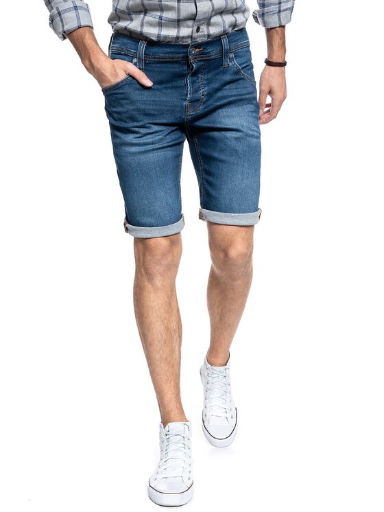 Mustang Mustang Pantaloncini di jeans CHICAGO SHORT Blu Regular Fit