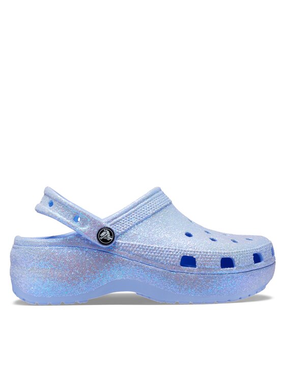 Crocs Crocs Klapki Classic Platform Glitter Clog 207241 Granatowy