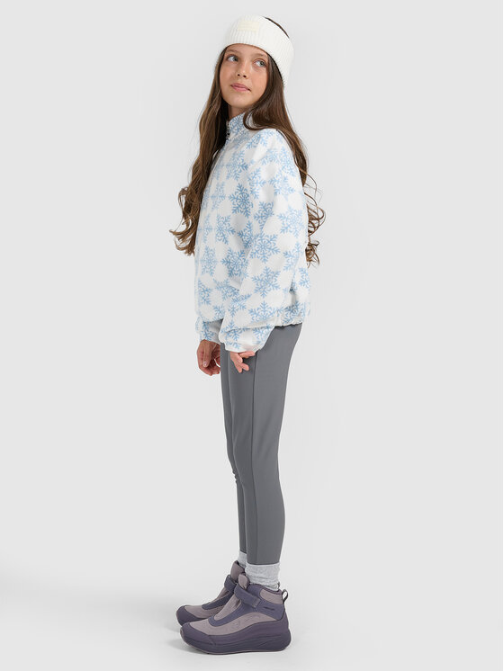 4F 4F Legginsy APRES SKI Szary ciemny