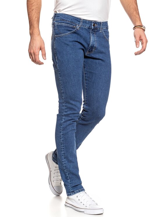 Wrangler Wrangler Jeansy BRYSON Niebieski Skinny Fit