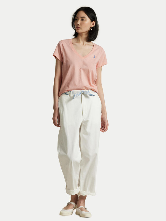 Polo Ralph Lauren Polo Ralph Lauren Тишърт 211902403008 Розов Straight Fit