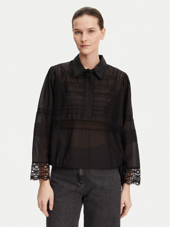 Munthe Munthe Camicia Ferdie 251102025128 Nero Regular Fit