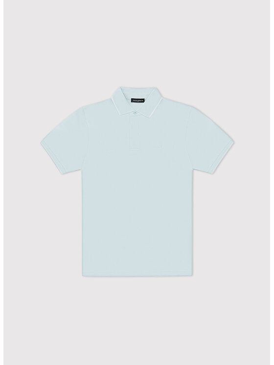 Pako Lorente Pako Lorente Polo P26SF-TX-018 Turkusowy Classic Fit
