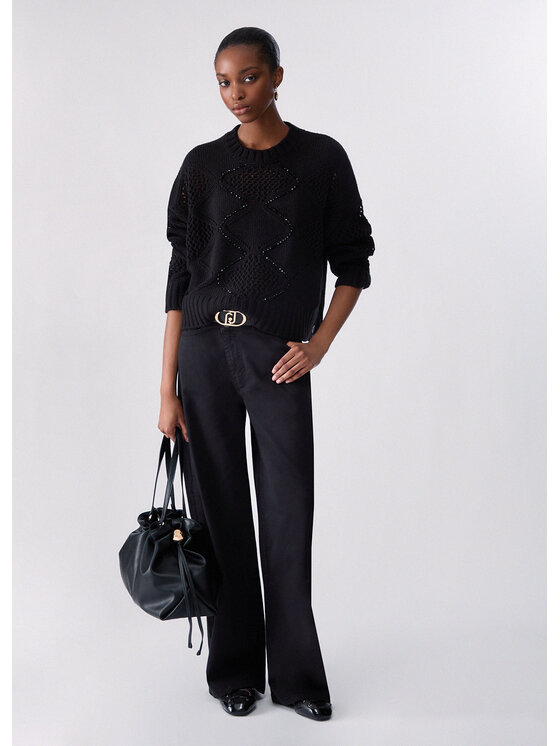 Liu Jo Liu Jo Maglione WF6286MA37R22222 Nero Regular Fit