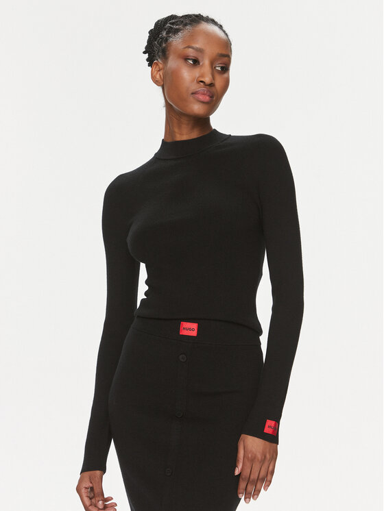 Hugo Pullover Sanduz 50508993 Schwarz Slim Fit | Modivo.de