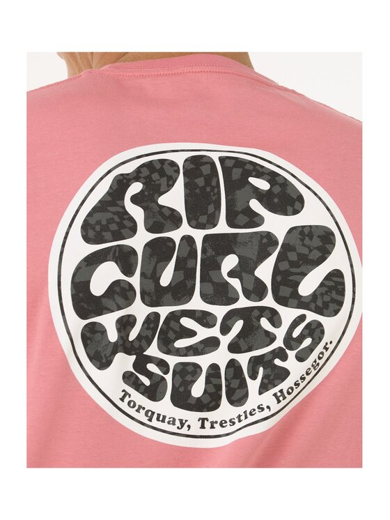 Rip Curl Rip Curl T-Shirt Wettie Passage Icon Tee Różowy Standard Fit