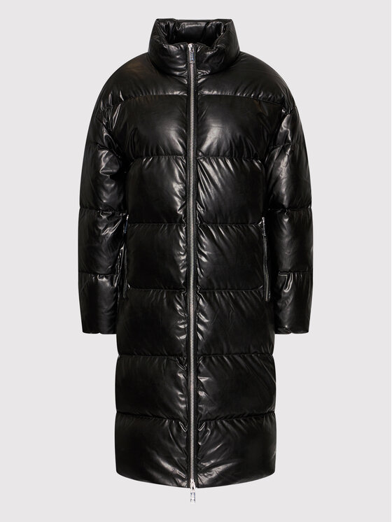 MICHAEL Michael Kors MICHAEL Michael Kors Bunda z imitace kůže Lucas MF1203V3ZB Černá Regular Fit