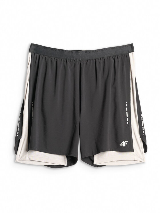 4F 4F Szorty sportowe FLOW MOTION Czarny Regular Fit