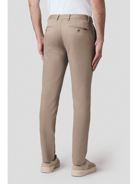 Lancerto Lancerto Chinosy Mikkeli SP082125000005 Beżowy Regular Fit