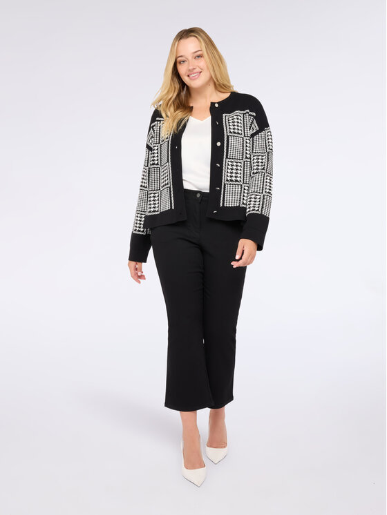 Fiorella Rubino Fiorella Rubino Cardigan M650L008024N0Z3 Nero Boxy Fit