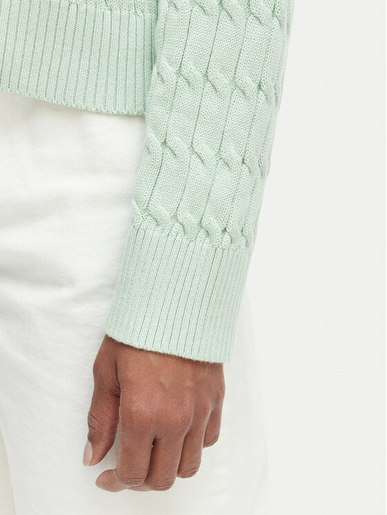 Tommy Hilfiger Tommy Hilfiger Pulover WW0WW48433 Verde deschis Regular Fit