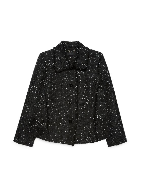 Fiorella Rubino Fiorella Rubino Płaszcz zimowy R005T001326N0Z3 Czarny Boxy Fit