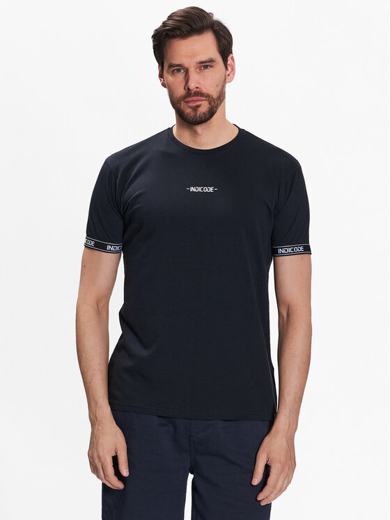 INDICODE Tricou Zayn 40-880 Negru Regular Fit