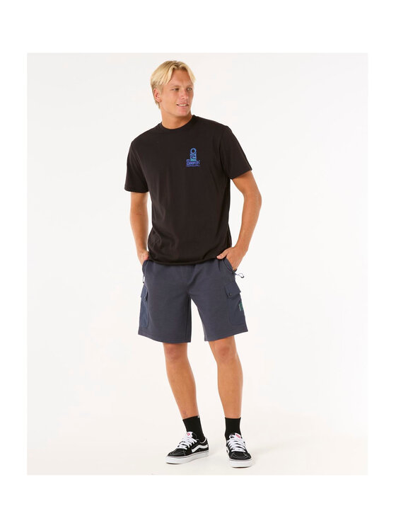Rip Curl Rip Curl T-Shirt Vaporcool Search Stack Tee Czarny Standard Fit