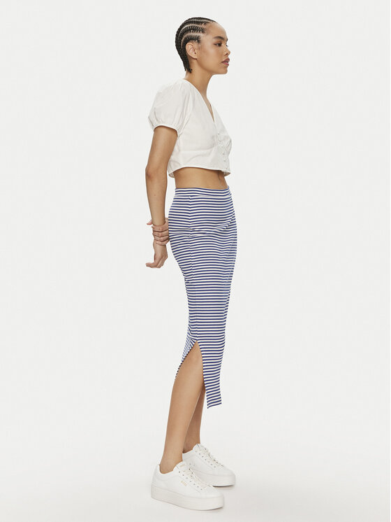 Vila Vila Fustă tip creion Jada 14097496 Albastru Regular Fit