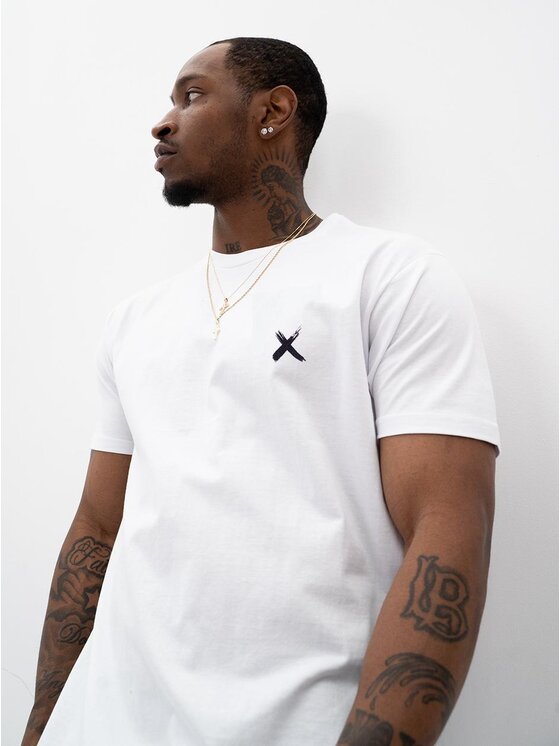 Point X Point X T-Shirt Koszulka Z Krótkim Rękawem Męska Biała Point X Vice M Biały Regular Fit