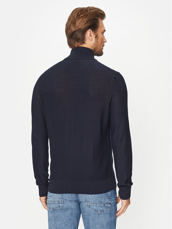 BOSS Boss Sweter Avac_Fz 50501750 Granatowy Regular Fit