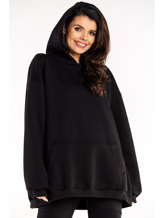 Infinite You Infinite You Bluza M323 Czarny Basic Fit