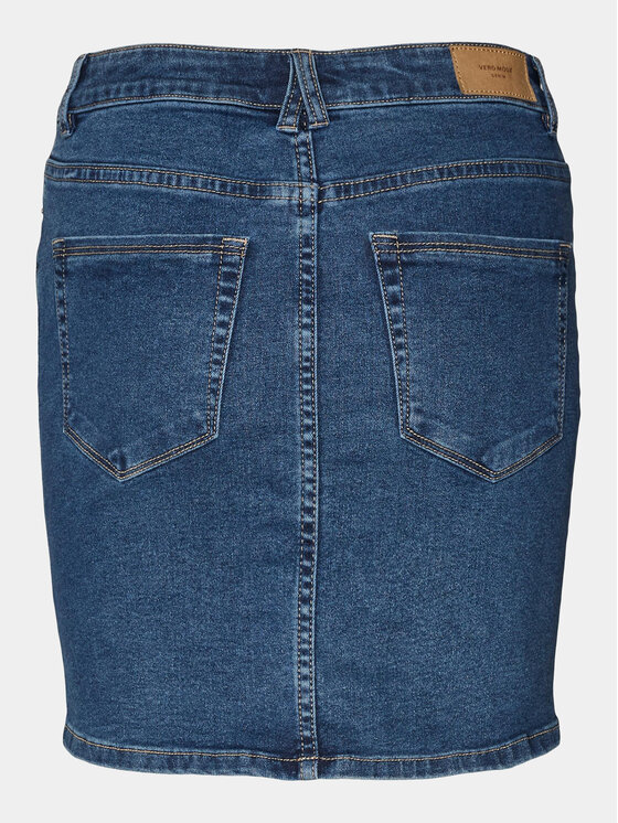 Vero Moda Vero Moda Džínsová sukňa Luna 10279491 Modrá Regular Fit