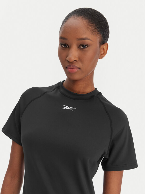 Reebok Reebok Športna majica RK25605CCW Črna Slim Fit