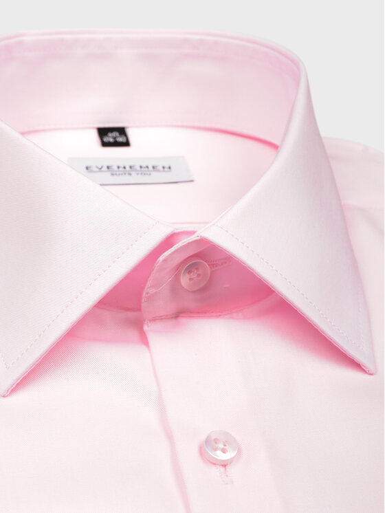 Evenemen Evenemen Koszula PLAIN SAP Różowy Slim Fit