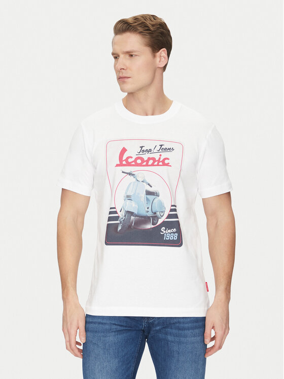 JOOP! Jeans JOOP! Jeans Tricou 30045503 Alb Modern Fit