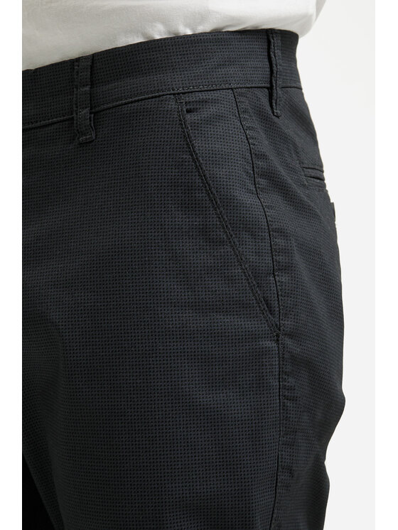 Cross Jeans Cross Jeans Chinosy F 194-282 Czarny Tapered Leg
