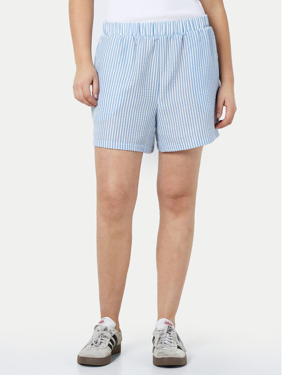 Noisy May Noisy May Pantaloncini di tessuto 27029913 Celeste Loose Fit