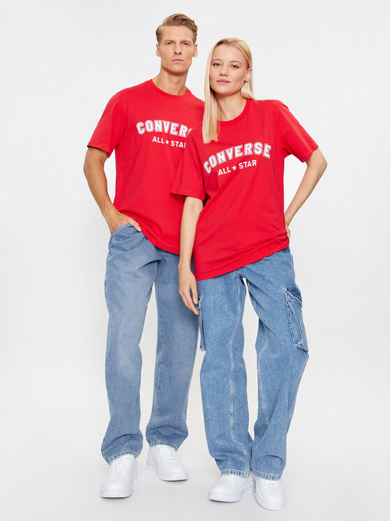 Converse Converse Тишърт Classic Fit All Star Center Front Tee 10024566-A10 Червен Regular Fit