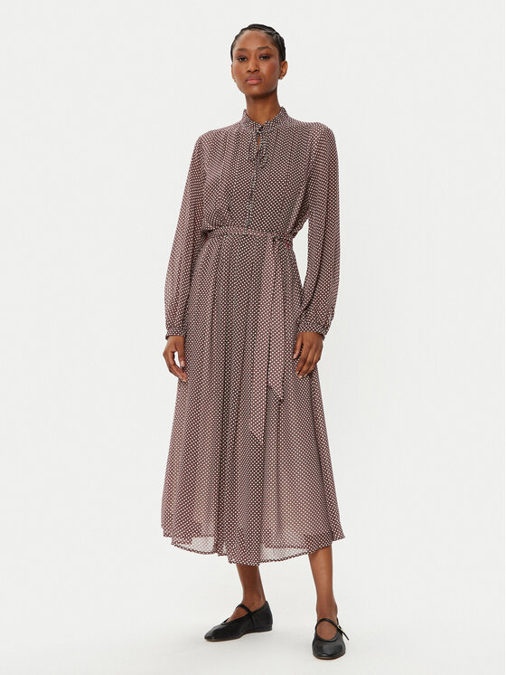 Tommy Hilfiger Tommy Hilfiger Rochie tip cămașă WW0WW44007 Vișiniu Regular Fit