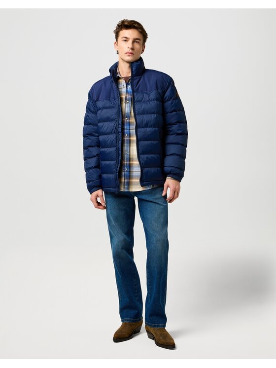 Wrangler Wrangler Kurtka puchowa 112371448 Niebieski Regular Fit
