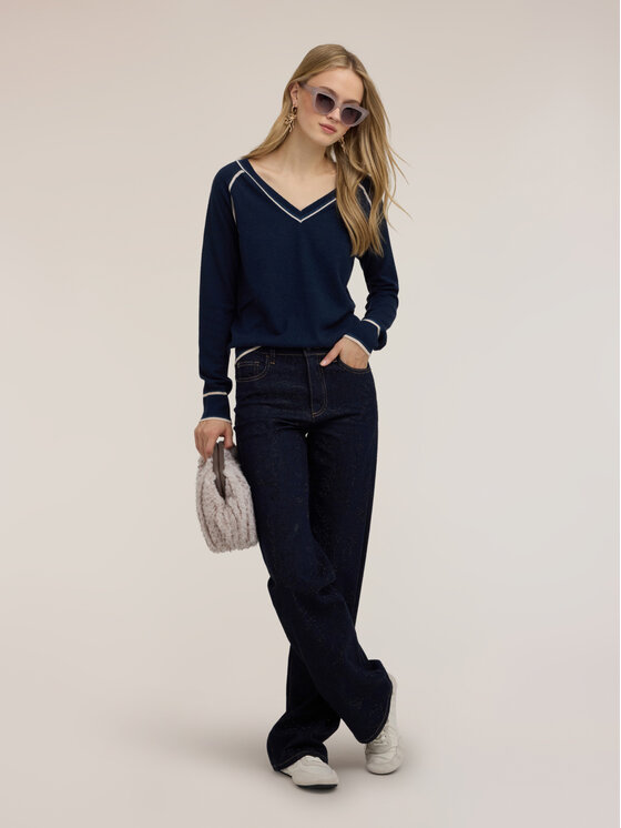 Motivi Motivi Maglione M470W004181N0Z4 Blu Regular Fit