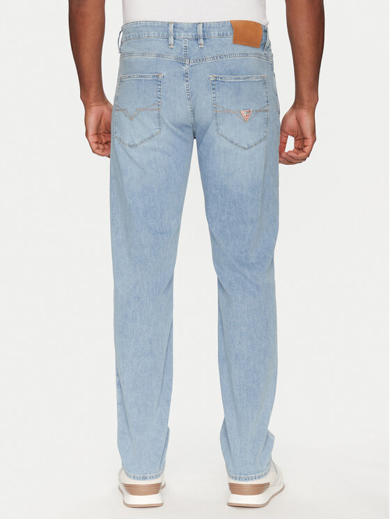 Guess Guess Jeansy M5GAN2 D5MZ3 Niebieski Slim Fit