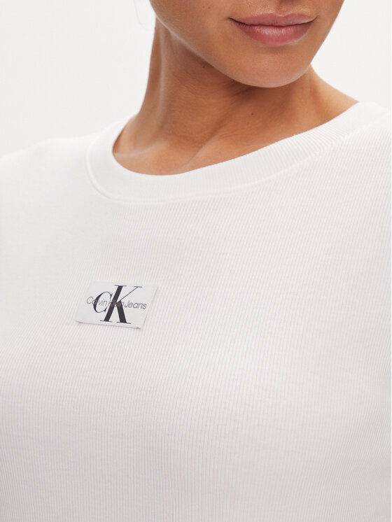 Calvin Klein Jeans Calvin Klein Jeans T-shirt J20J223358 Bianco Slim Fit