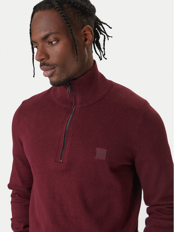 BOSS BOSS Megztinis Kanobix 50527585 Raudona Regular Fit