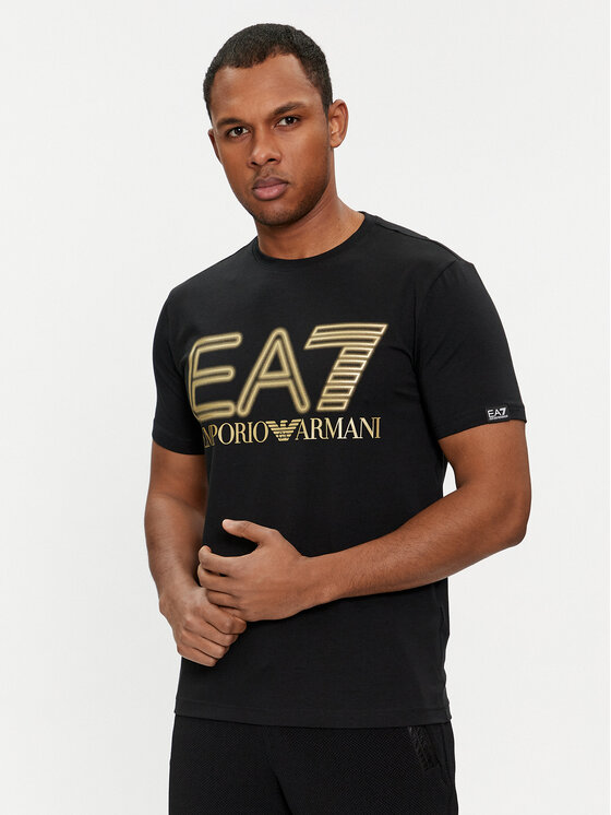 EA7 Emporio Armani EA7 Emporio Armani T-Shirt 7M001106 AF10373 MC004 Černá Regular Fit
