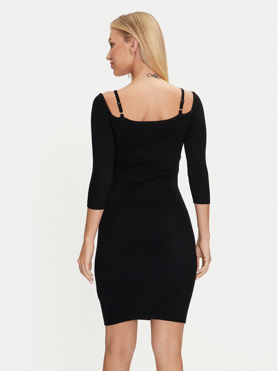 Marciano Guess Marciano Guess Kokteilinė suknelė 4YGK58 5613Z Juoda Slim Fit
