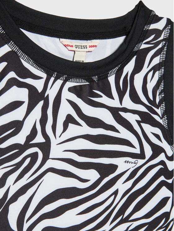 Guess Guess Τοπ J3RI02 MC01P Μαύρο Slim Fit