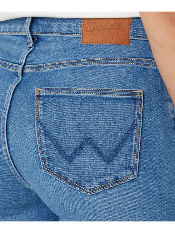 Wrangler Wrangler Jeansy W26RCY37N Niebieski Straight Fit