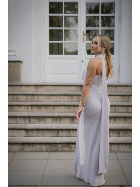 MAI MAI Sukienka wieczorowa VERA Szary Feminine Fit