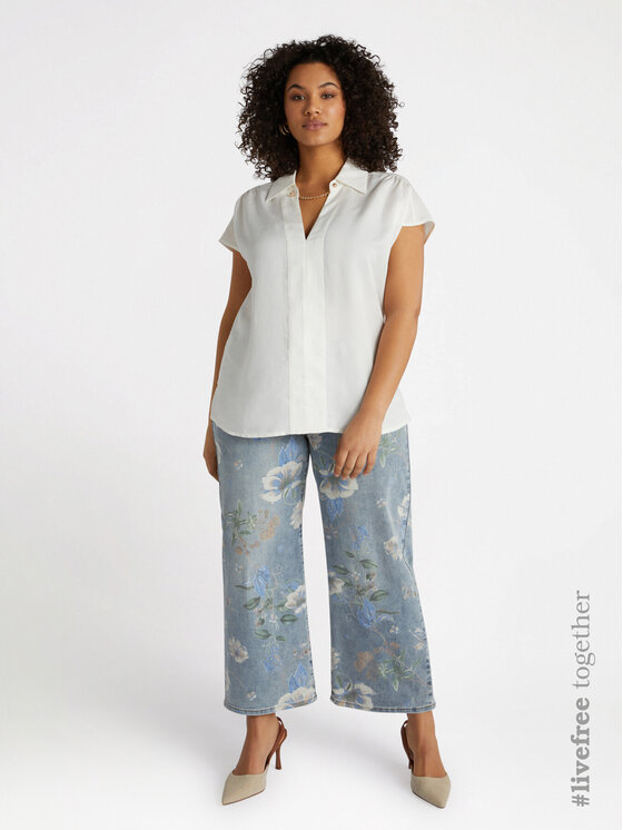 Fiorella Rubino Fiorella Rubino Blusa 2730T002238N011 Bianco Regular Fit