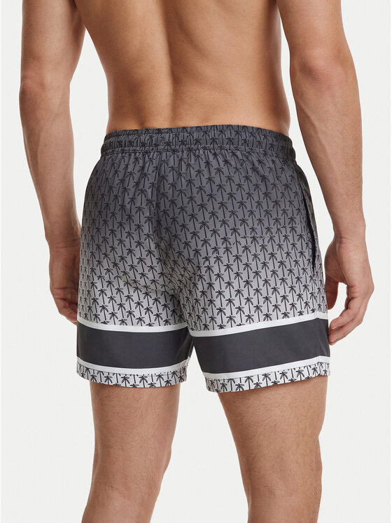 HUGO HUGO Pantaloni scurți pentru înot Palms 50561097 Gri Regular Fit