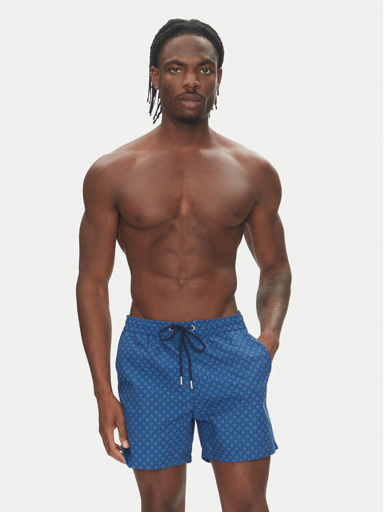 HOM HOM Szorty kąpielowe Hendaye 402935 Niebieski Regular Fit