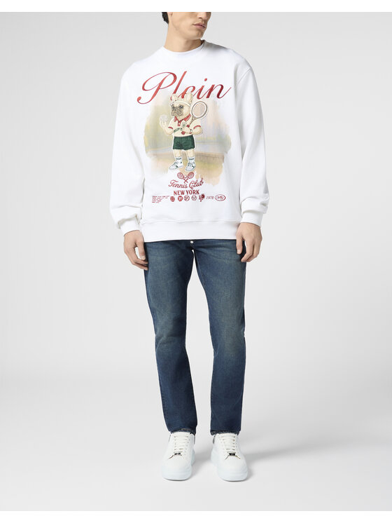 PHILIPP PLEIN PHILIPP PLEIN Bluza 30552 Biały Regular Fit